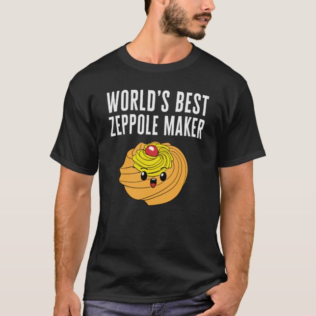 Saint Joseph's Day World's Best Zeppole Maker Ital T-Shirt (Front)