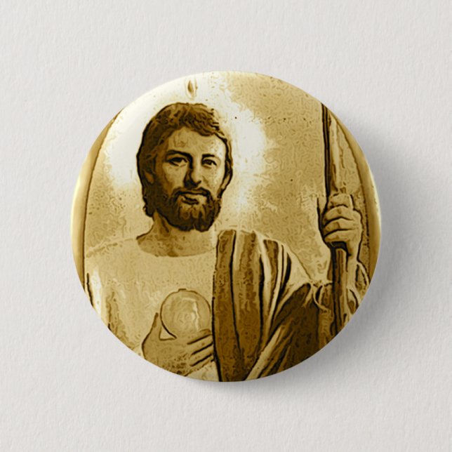 Saint Jude 6 Cm Round Badge (Front)