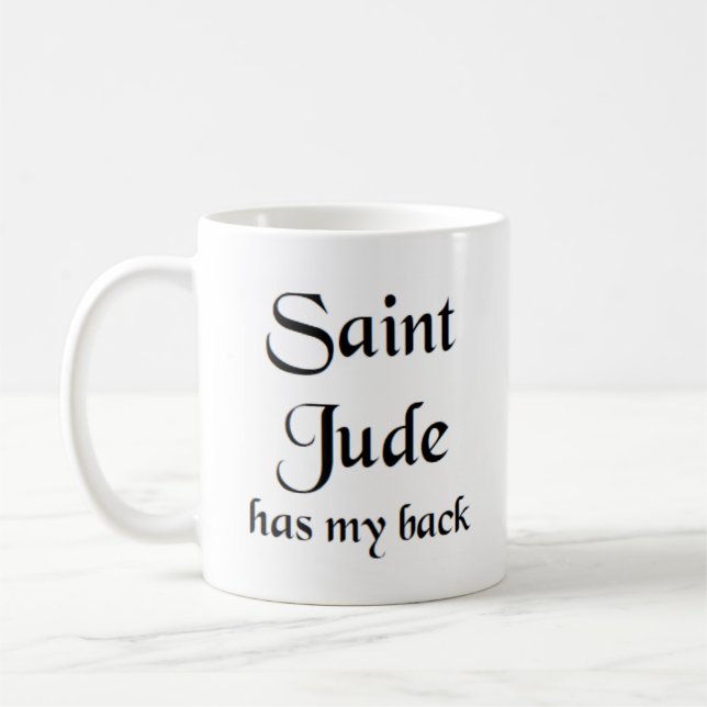 saint jude coffee mug (Left)