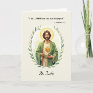 Saint Jude God’s Peace with Scripture Card