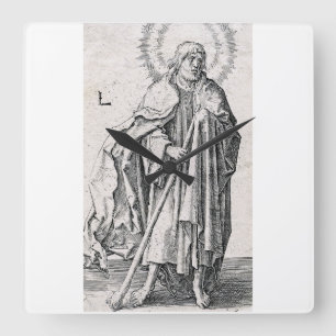 Saint Jude Thaddaeus the Apostle Square Wall Clock