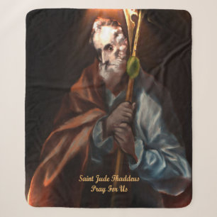 Saint Jude Thaddeus Sherpa Blanket