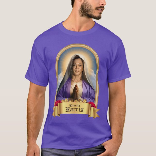 Saint Kamala Harris Devotional Prayer Candle T-Shirt (Front)
