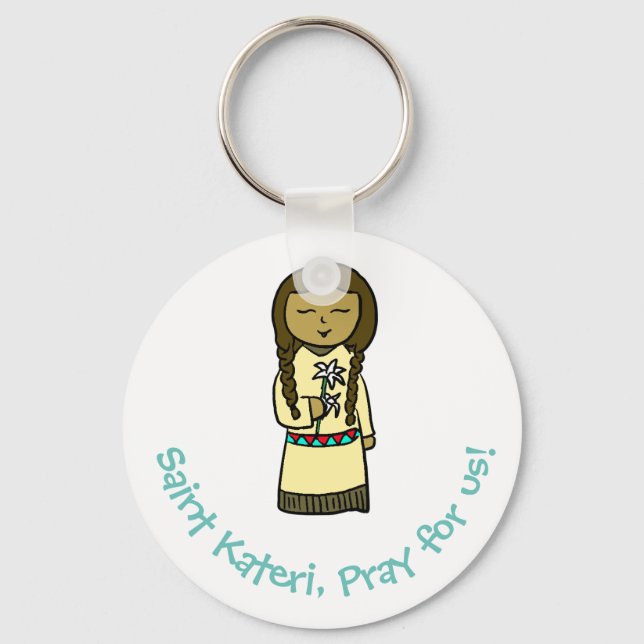 Saint Kateri Keychain (Front)