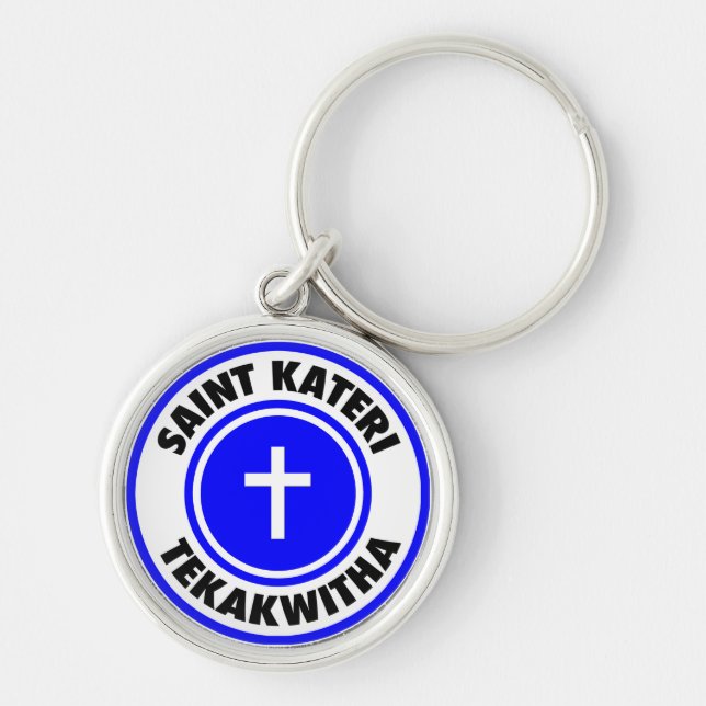 Saint Kateri Tekakwitha Key Ring (Front)