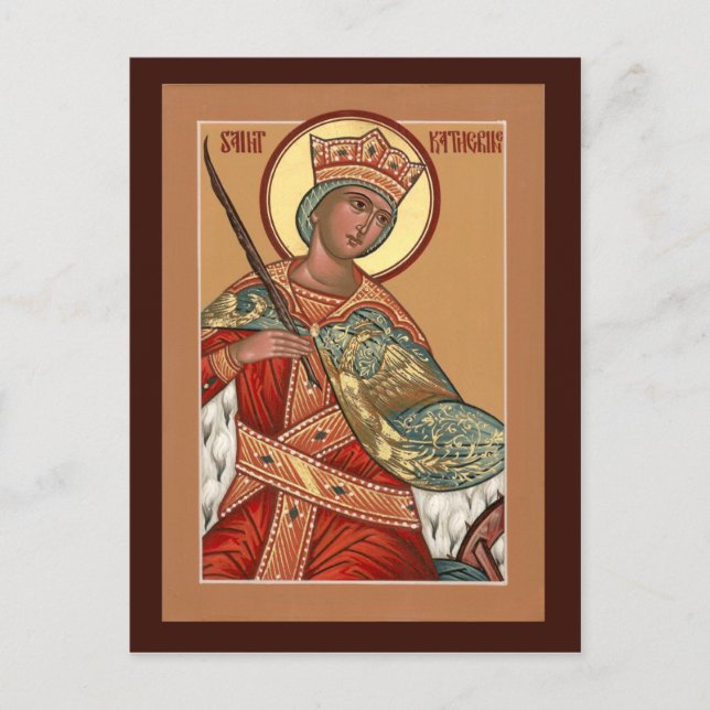 Saint Katherine Prayer Card (Front)