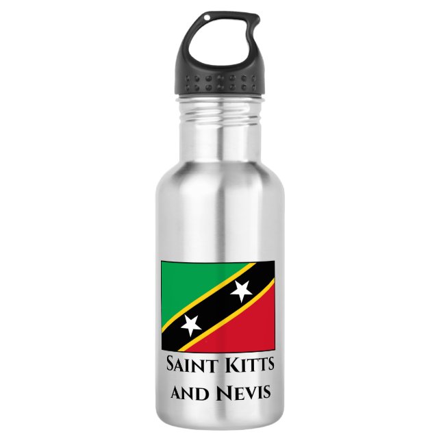 Saint Kitts and Nevis Flag 532 Ml Water Bottle (Front)