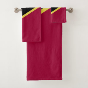 Saint Kitts and Nevis flag Bath Towel Set