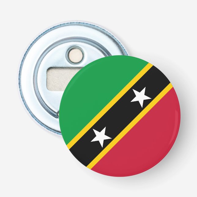 Saint Kitts and Nevis Flag Bottle Opener (Front)