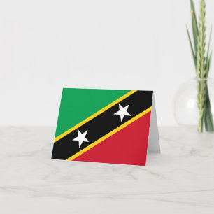 Saint Kitts and Nevis Flag Card