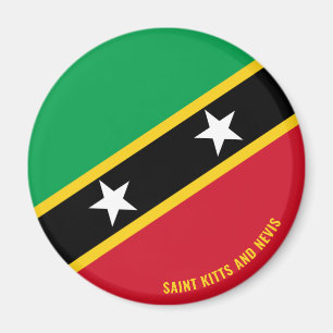 Saint Kitts and Nevis Flag Charming Patriotic Magn Magnet