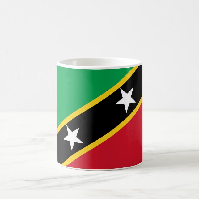 Saint Kitts and Nevis Flag Coffee Mug (Center)