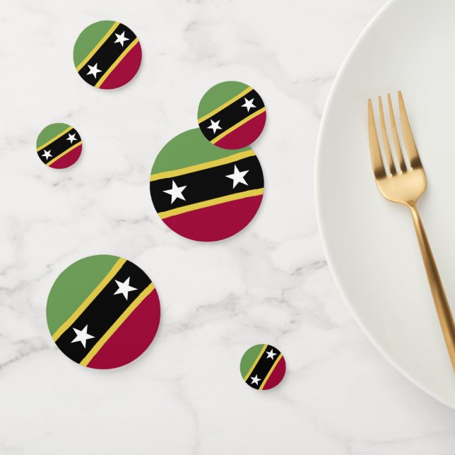 Saint Kitts and Nevis flag Confetti (Group)