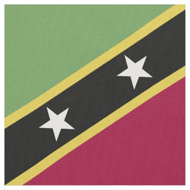 Saint Kitts and Nevis flag Fabric (Close Up)