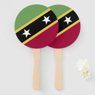 Saint Kitts and Nevis flag Hand Fan