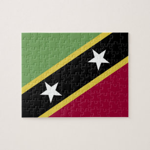 Saint Kitts and Nevis flag Jigsaw Puzzle