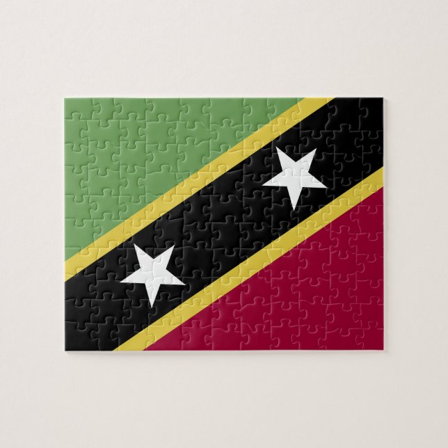 Saint Kitts and Nevis flag Jigsaw Puzzle (Horizontal)