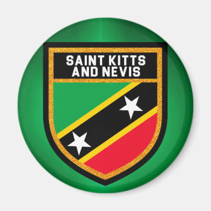 Saint Kitts And Nevis Flag Magnet
