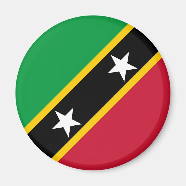 Saint Kitts and Nevis Flag Magnet (Front)