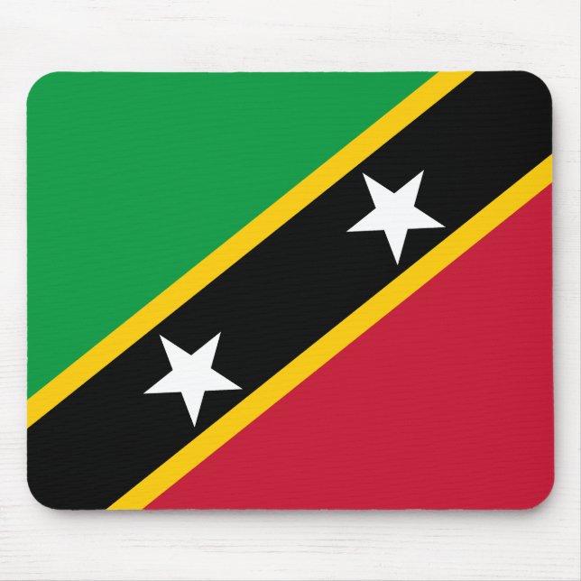Saint Kitts and Nevis Flag Mouse Mat (Front)