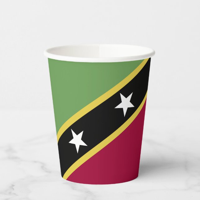 Saint Kitts and Nevis flag Paper Cups (Left)