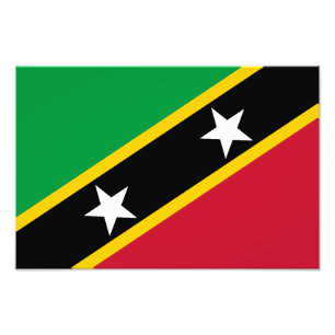 Saint Kitts and Nevis Flag Photo Print