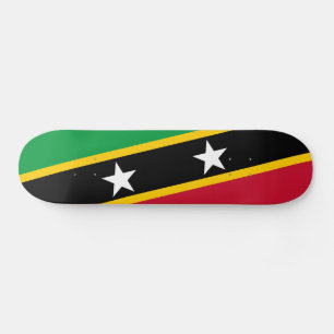 Saint Kitts and Nevis Flag Skateboard