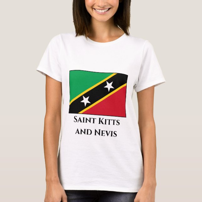 Saint Kitts and Nevis Flag T-Shirt (Front)
