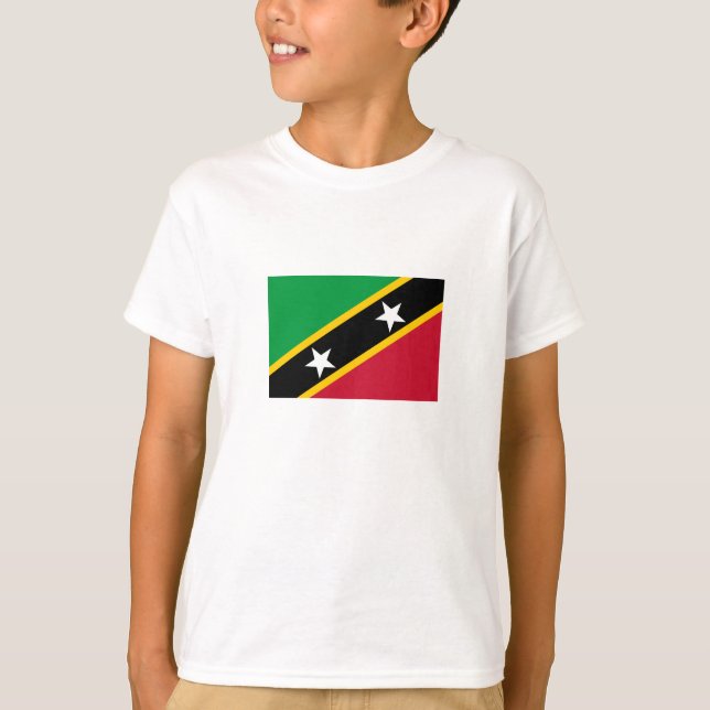 Saint Kitts and Nevis Flag T-Shirt (Front)
