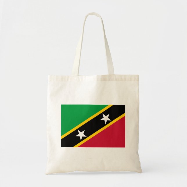 Saint Kitts and Nevis Flag Tote Bag (Front)