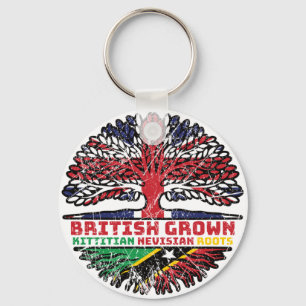 Saint Kitts and Nevis Kittitian Nevisian British Key Ring