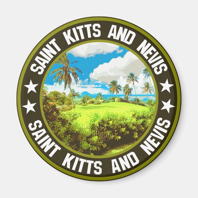 Saint Kitts and Nevis                              Magnet (Front)