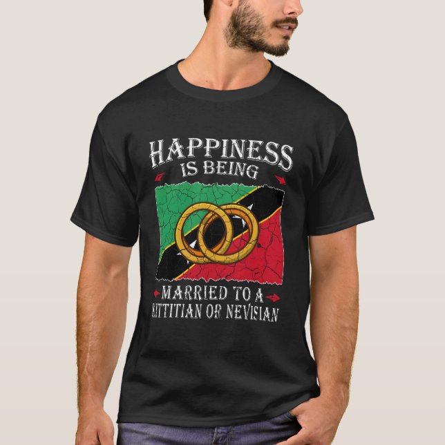 Saint Kitts And Nevis Marriage Kittitian Or Nevisi T-Shirt (Front)