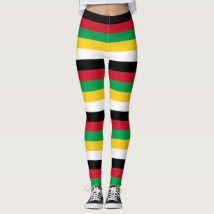 Saint Kitts and Nevis National Flag Colours Leggin Leggings