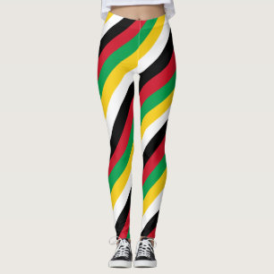 Saint Kitts and Nevis National Flag Colours Leggin Leggings