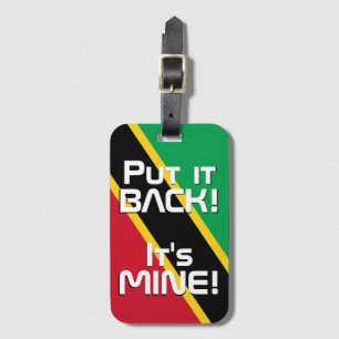 Saint Kitts and Nevis National Flag Funny Luggage Tag