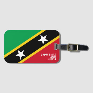 Saint Kitts and Nevis National Flag Patriotic Luggage Tag