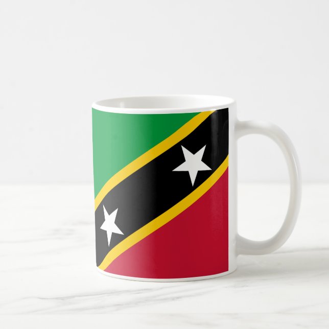 Saint Kitts Flag Ceramic Mug (Right)