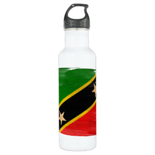 Saint Kitts Nevis Flag 710 Ml Water Bottle