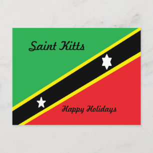Saint kitts postcards-happy holidays holiday postcard
