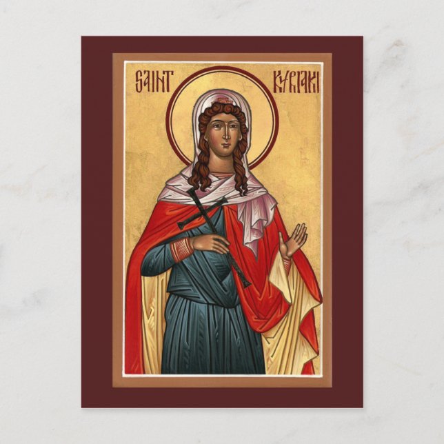 Saint Kyriaki Prayer Card (Front)