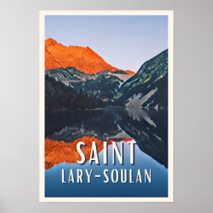 Saint-Lary-Soulan Ski resort Poster
