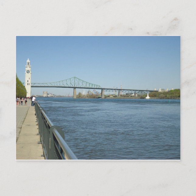 Saint Laurent River, Montreal Postcard (Front)