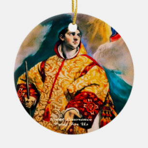 Saint Lawrence Ceramic Tree Decoration