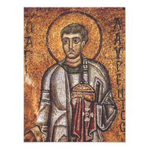 Saint Lawrence Orthodox Mosaic Art Print