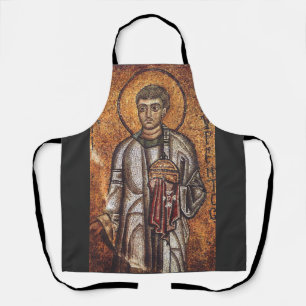 Saint Lawrence Orthodox Mosaic Art Print Apron