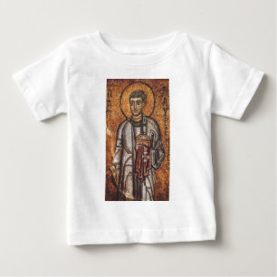 Saint Lawrence Orthodox Mosaic Art Print Baby T-Shirt