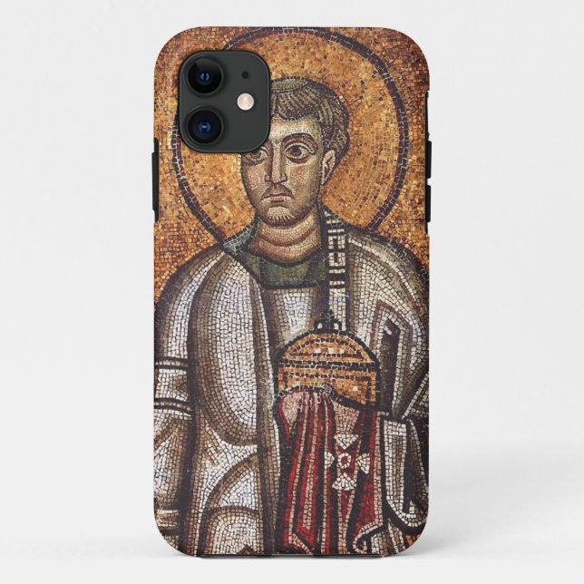 Saint Lawrence Orthodox Mosaic Art Print Case-Mate iPhone Case (Back)