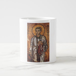 Saint Lawrence Orthodox Mosaic Art Print Large Coffee Mug