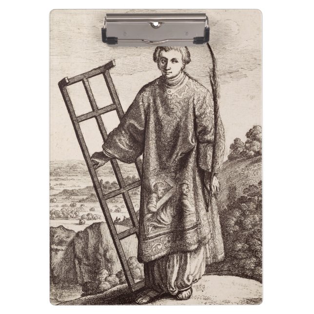 Saint Lawrence patron saint archive Clipboard (Front)